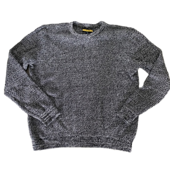 Prince Fox Mens Navy White Cable Knit 